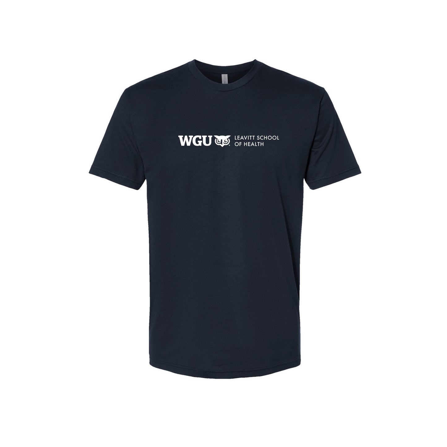 Mens WGU School of Health Logo Ringspun Cotton T-Shirt