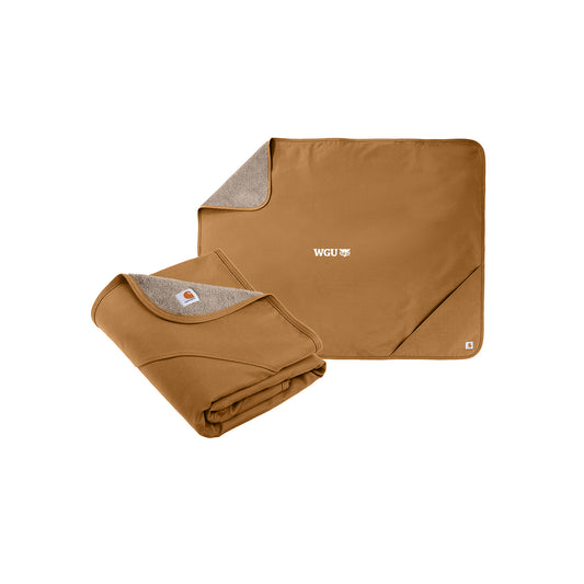 Carhartt® Firm Duck Sherpa-Lined Blanket w/ WGU Logo