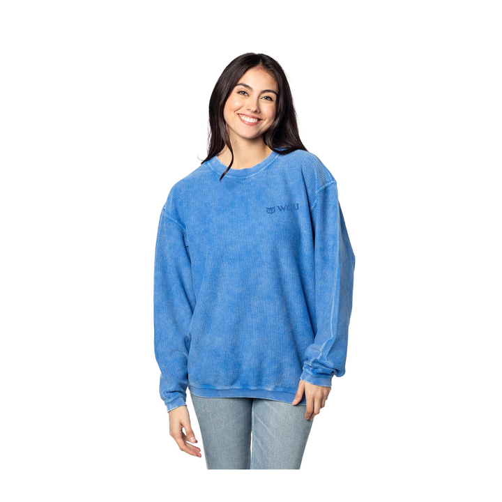 Womens Corded Crew Sweatshirt