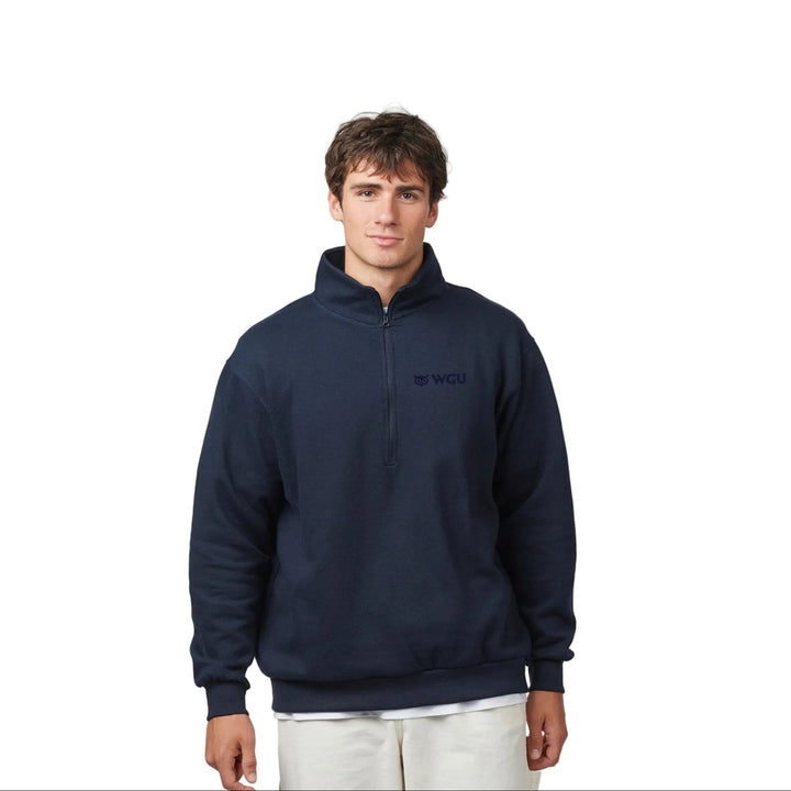 Adult Embroidered Half-Zip