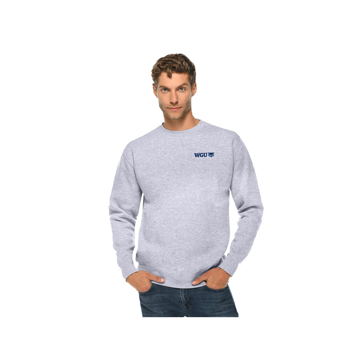 Unisex Embroidered Crew Neck Sweatshirt