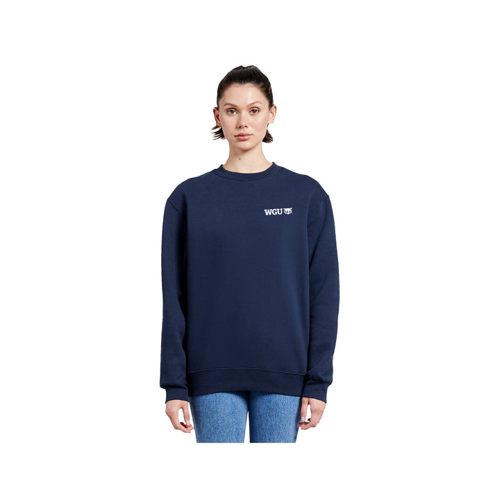 Unisex Embroidered Crew Neck Sweatshirt