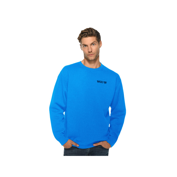 Unisex Embroidered Crew Neck Sweatshirt