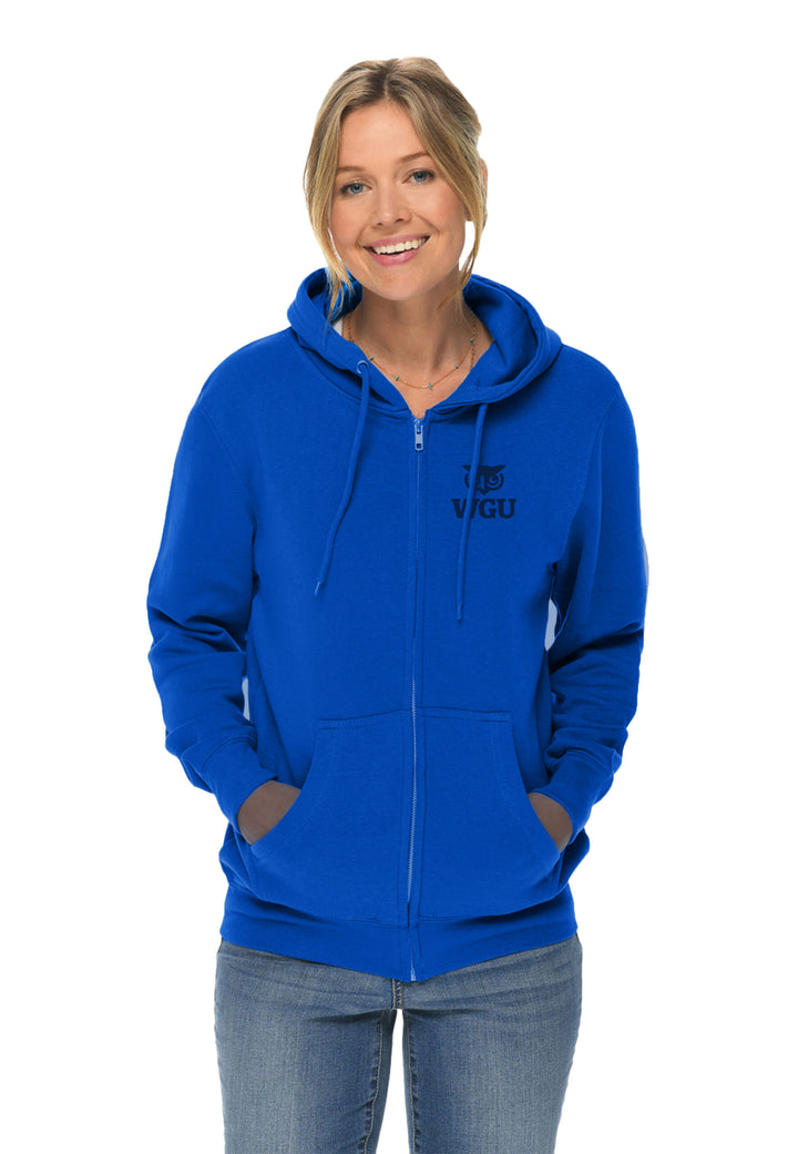 Adult WGU Left Chest Embroidered Full Zip Hoodie