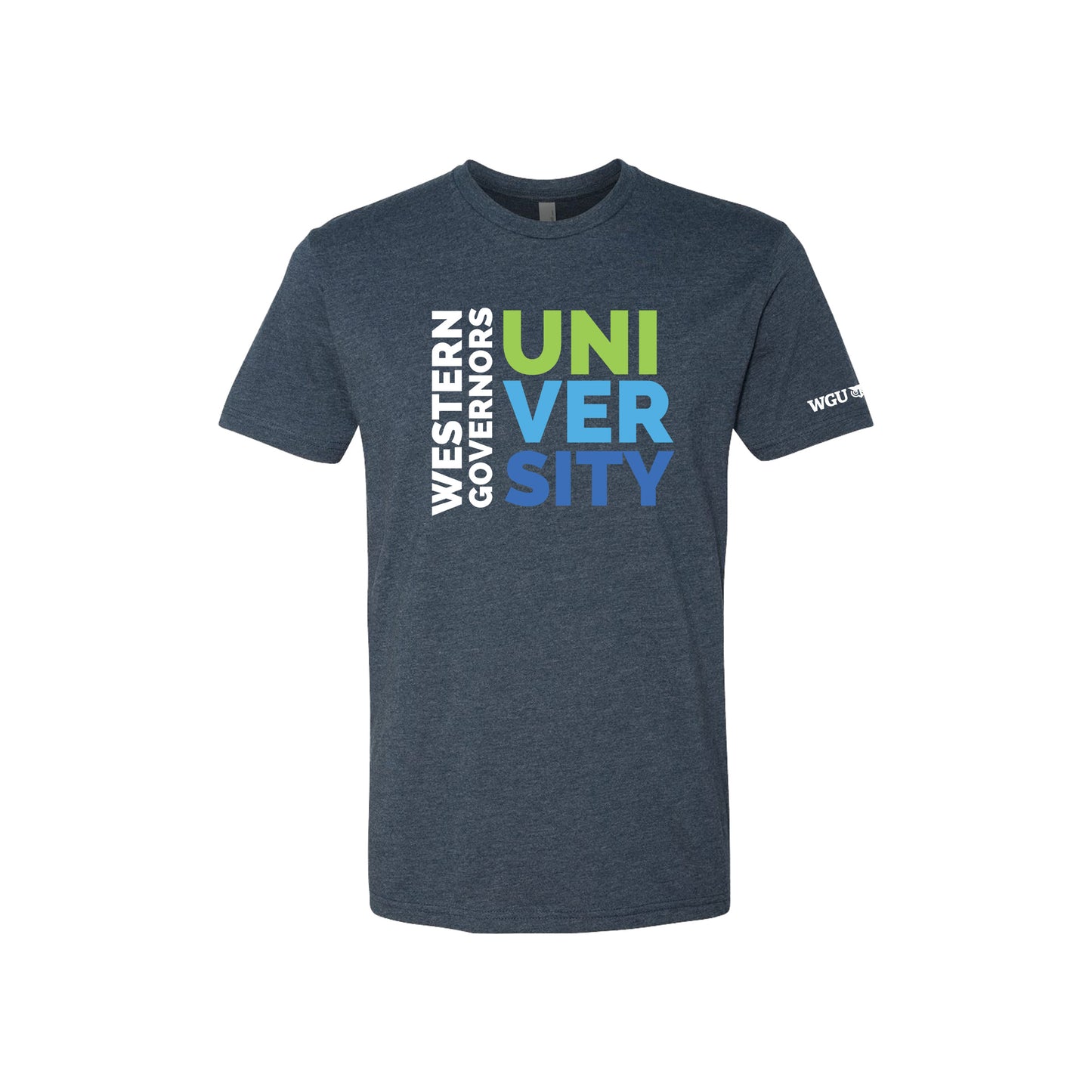 Mens 3 Line University Poly Cotton T-Shirt