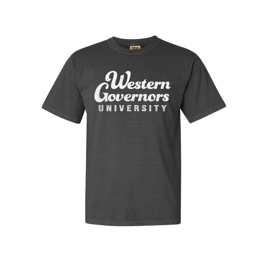 Unisex Western Governors Cursive Comfort Colors Garment Dyed Heavyweight Tee