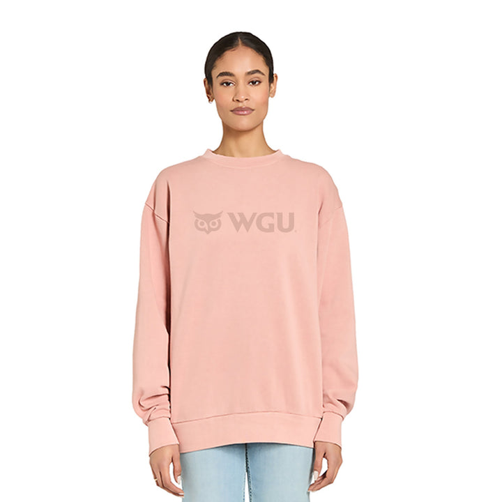 Adult Pigment Salmon Crewneck