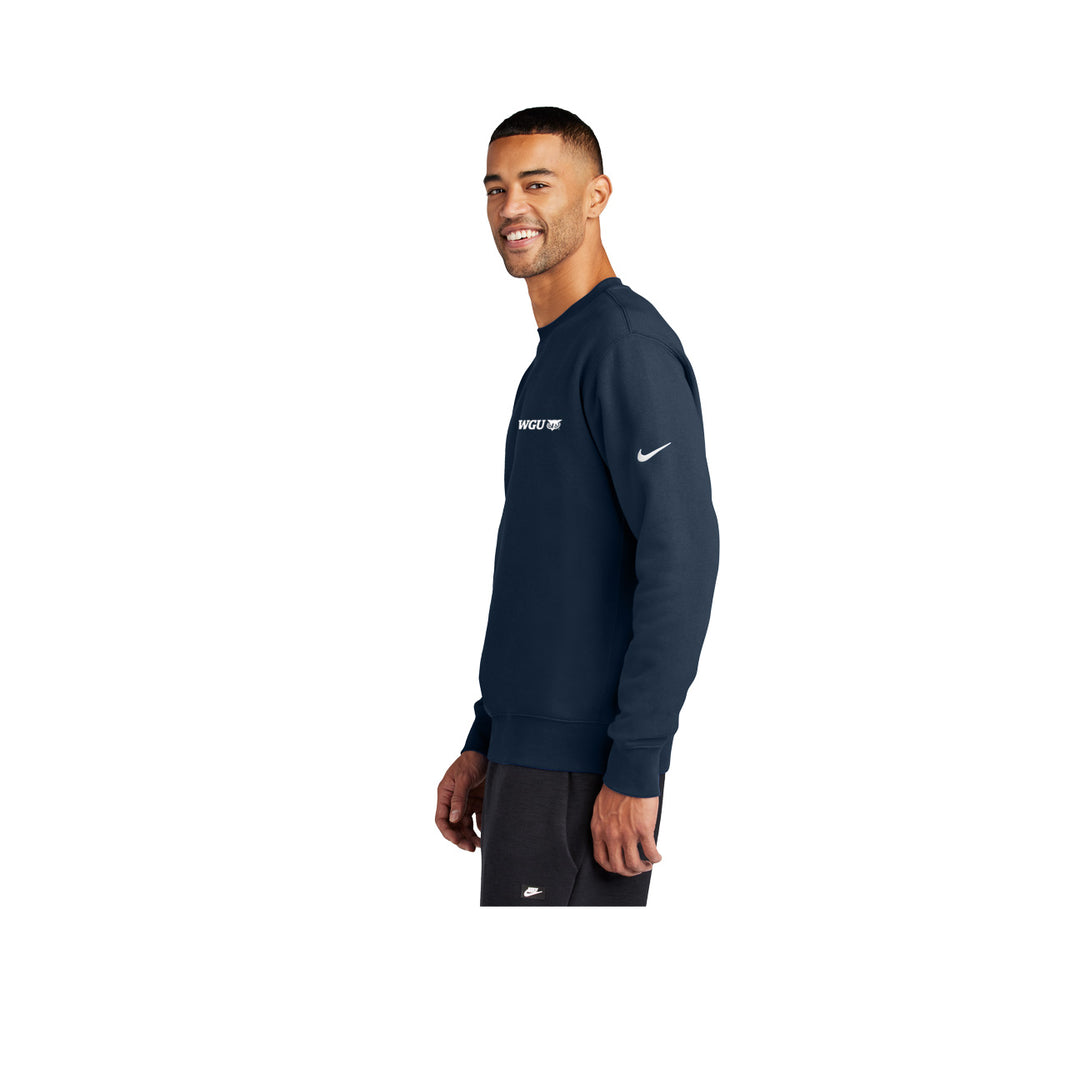 Navy Nike Club Fleece Sweatshirt