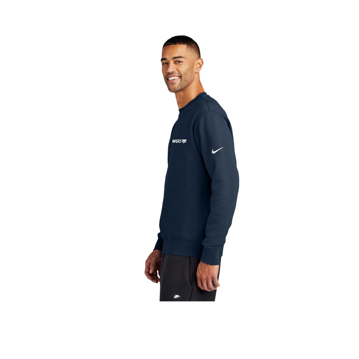 Navy Nike Club Fleece Sweatshirt