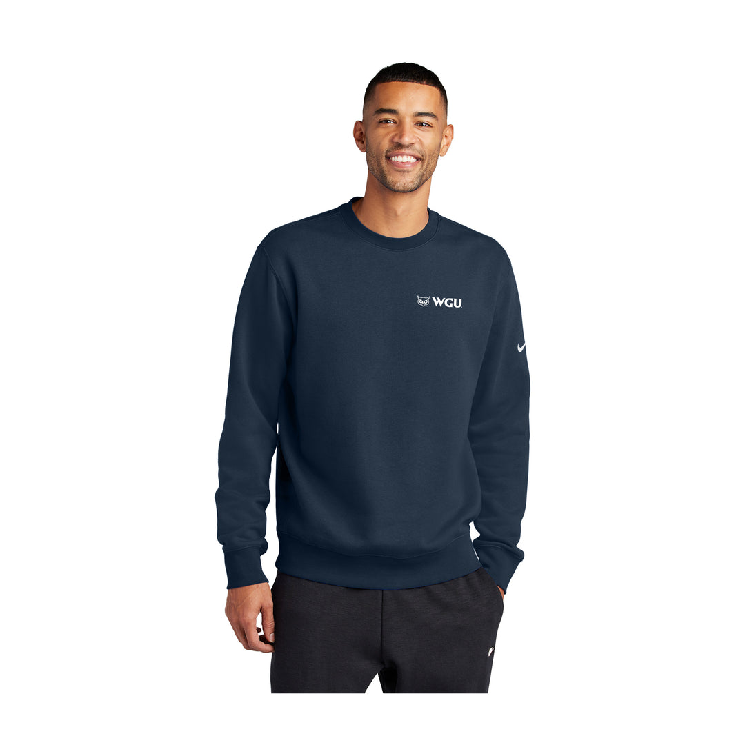 Navy Nike Club Fleece Sweatshirt