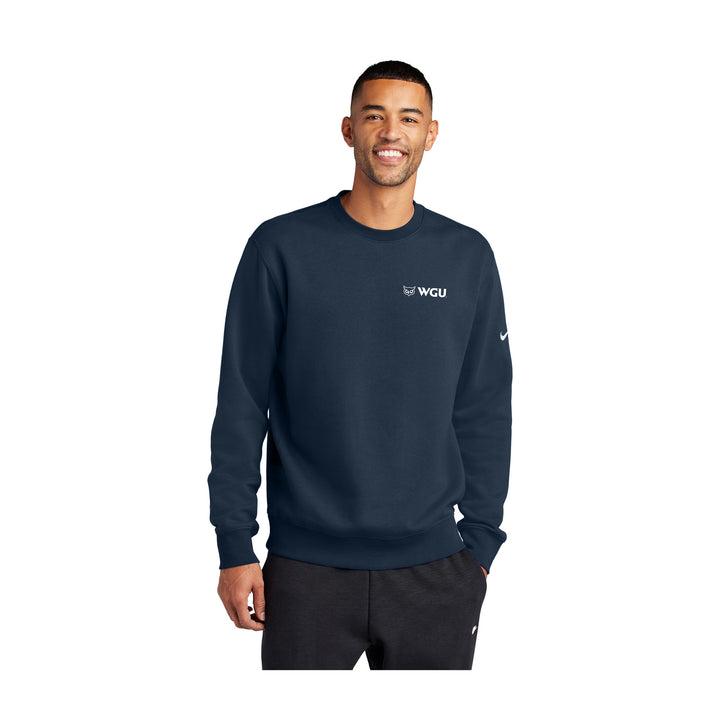 Navy Nike Club Fleece Sweatshirt