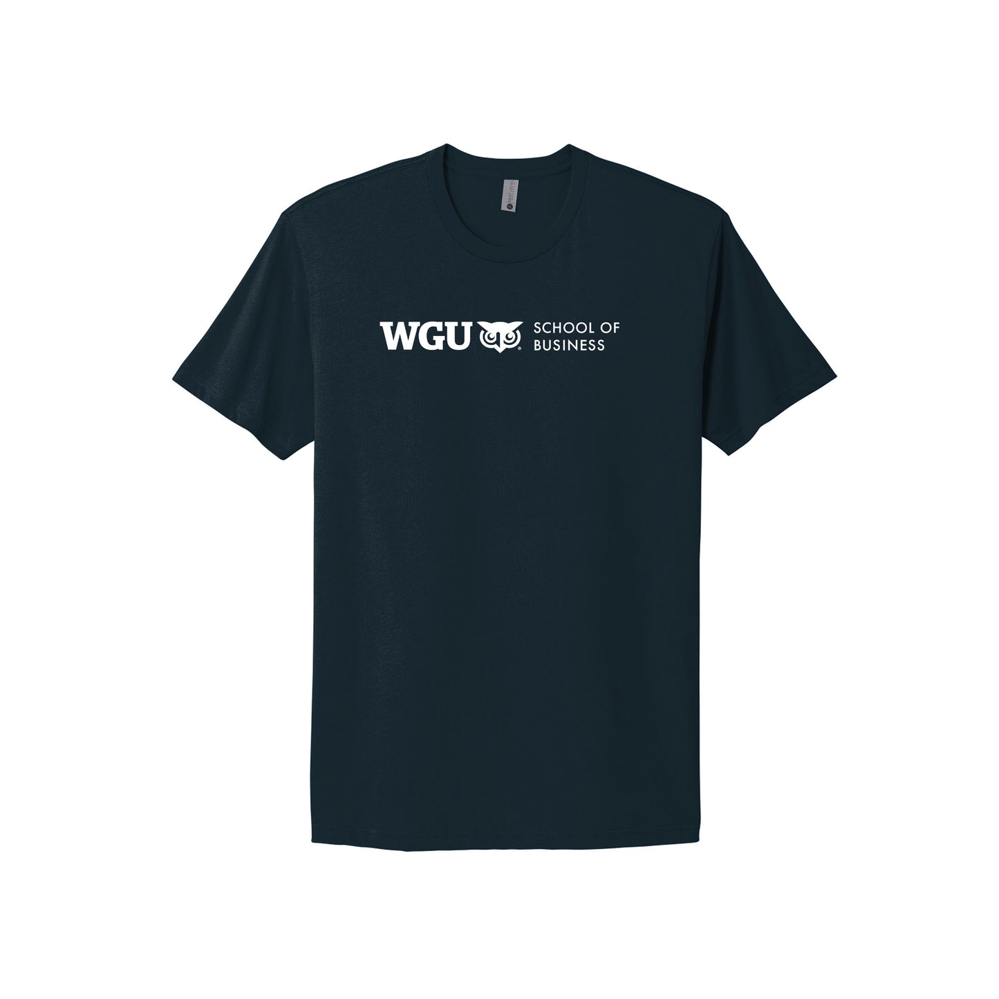 Mens WGU School of Business Logo Combed Ringspun Cotton T-Shirt