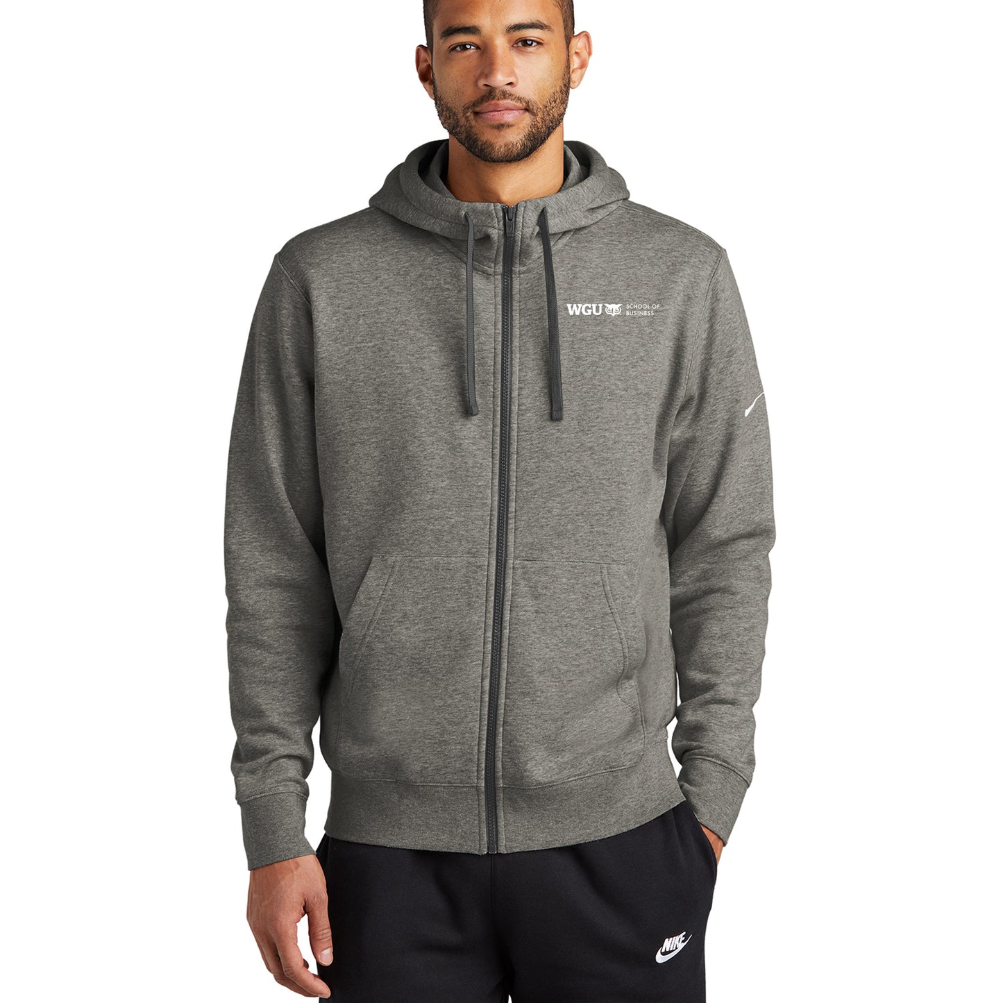 Nike Embroidered School of Business Club Fleece Zip Hoodie – WGU