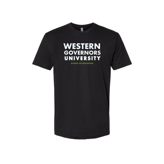 Mens WGU Green Line School of Education Combed Ringspun Cotton T-Shirt