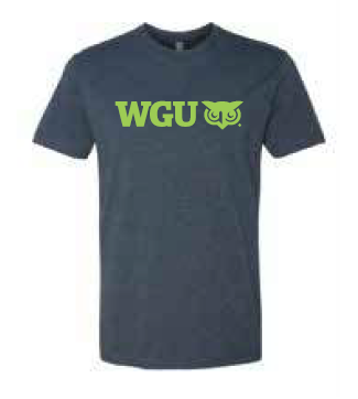 Navy Adult WGU Logo Tee