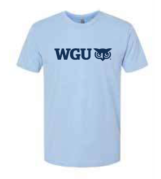 Light Blue Adult WGU Logo Tee