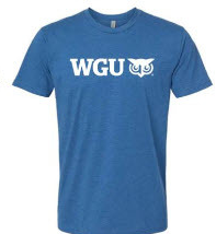 Cool Blue Adult WGU Logo Tee