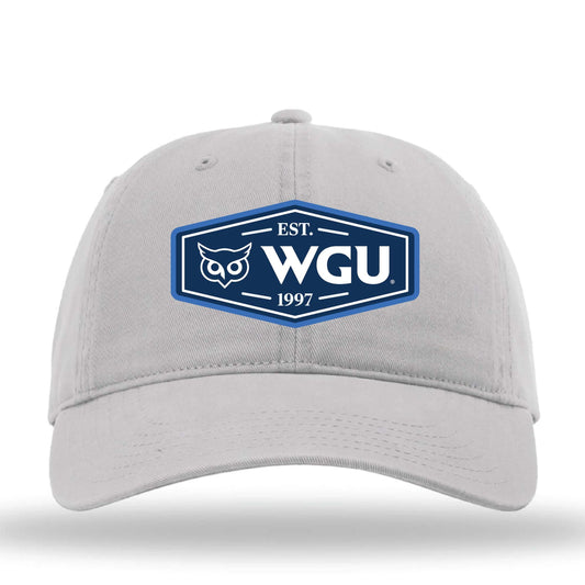 Adult Cotton Twill Cap with Silicon Patch