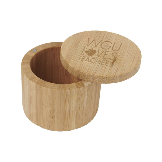 WGU Loves Teachers Bamboo paper clip holder