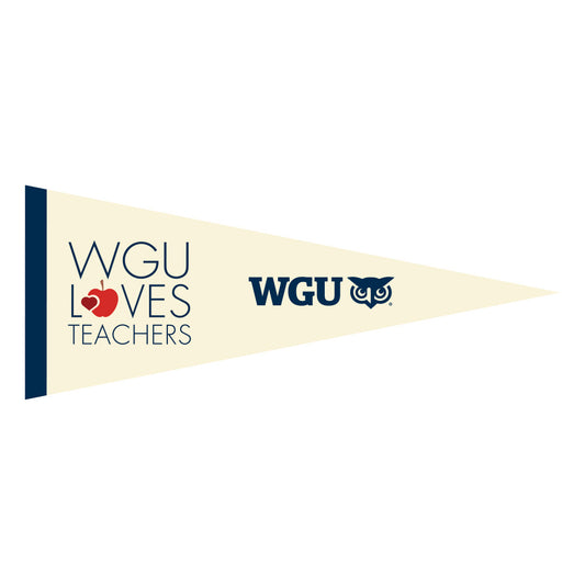 WGU Loves Teachers Felt Pennant