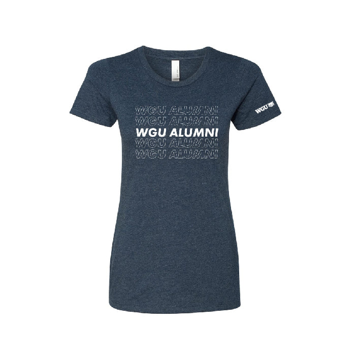 Womens WGU Alumni Repeat Poly Cotton T-Shirt