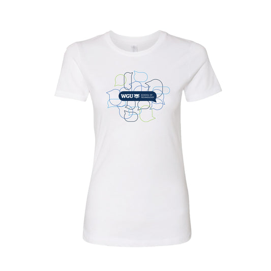 Womens School of Technology Comms Ringspun Cotton Fitted Tshirt