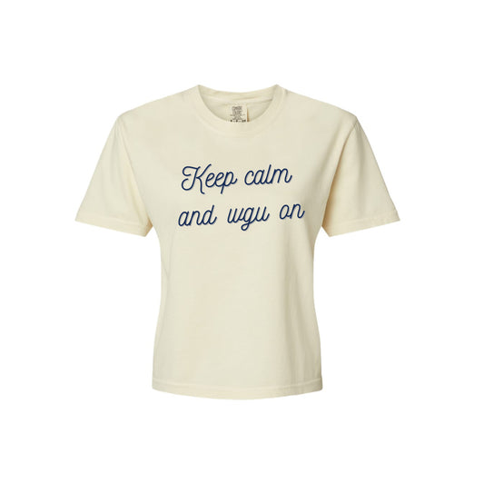 Comfort Colors Cropped Garment Dyed Keep Calm T-Shirt