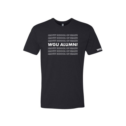 Mens Alumni School of Health Repeat Poly Cotton T-Shirt