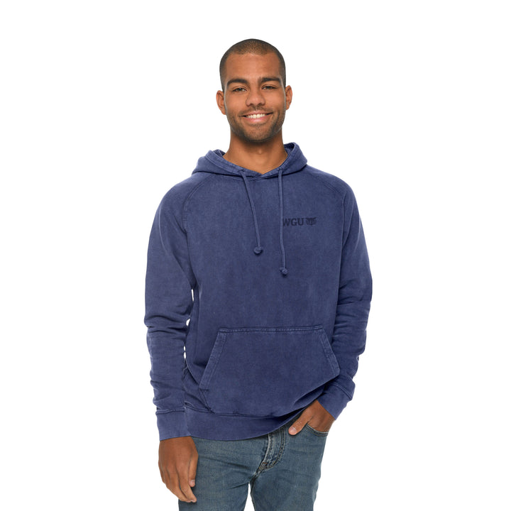 Adult Embroidered Vintage Wash Hoodie